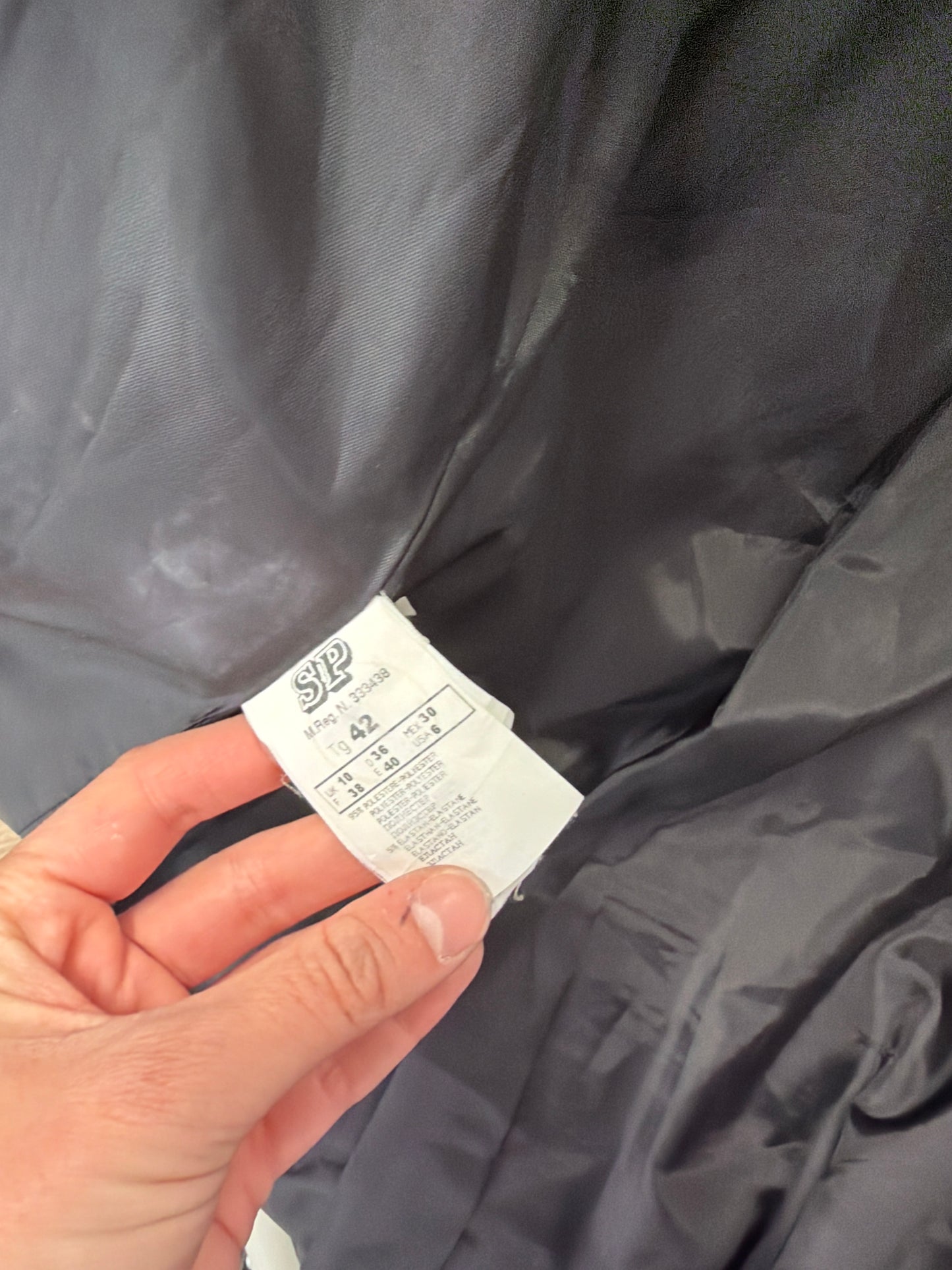 301 Motivi black satin suit jacket
