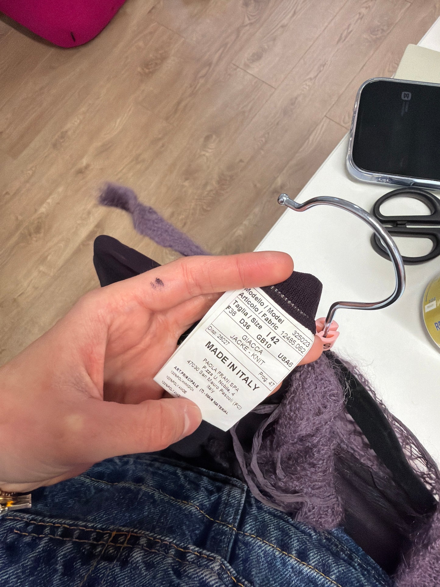 90 Purple sheer top