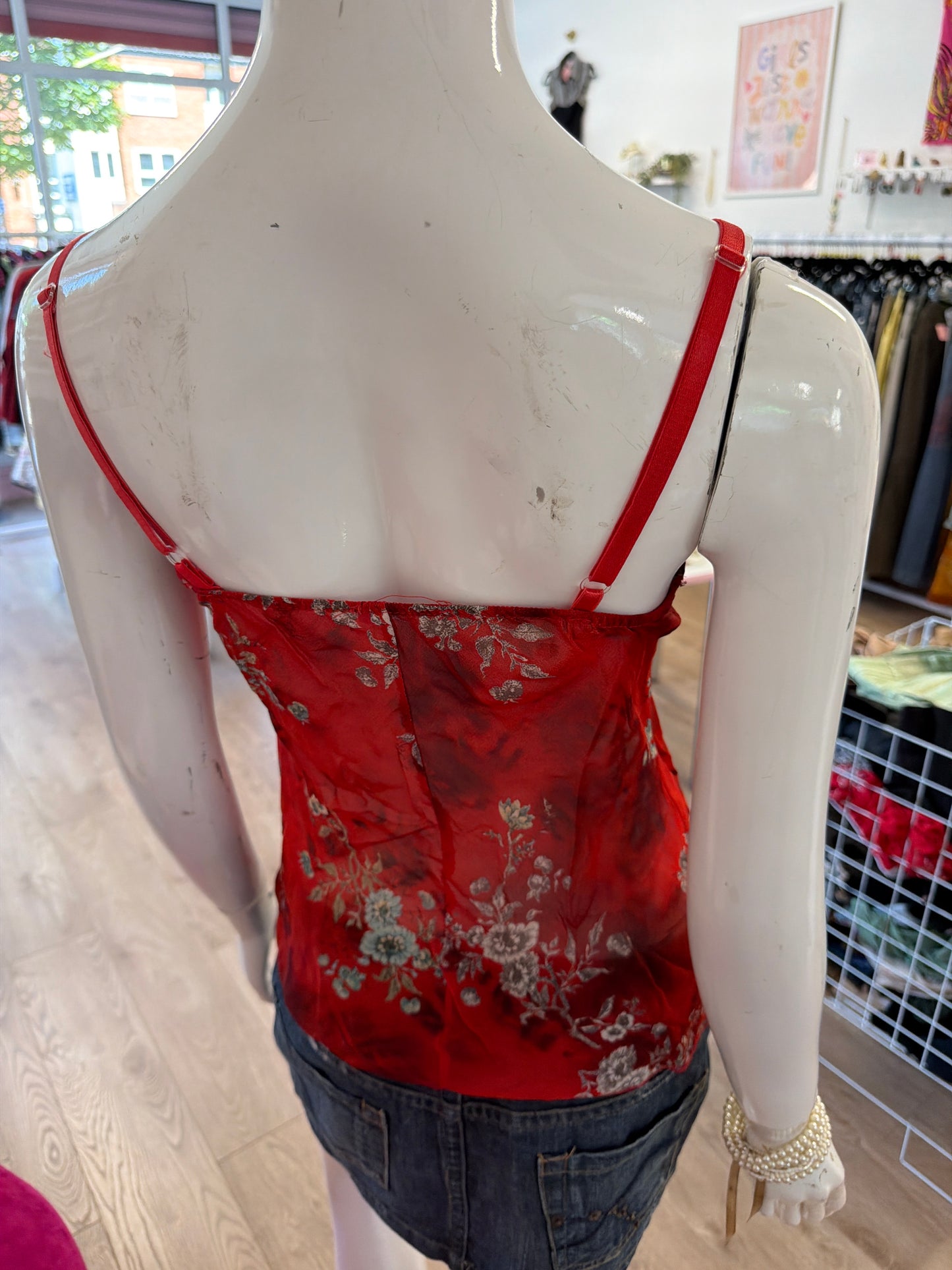 551 Red cami top