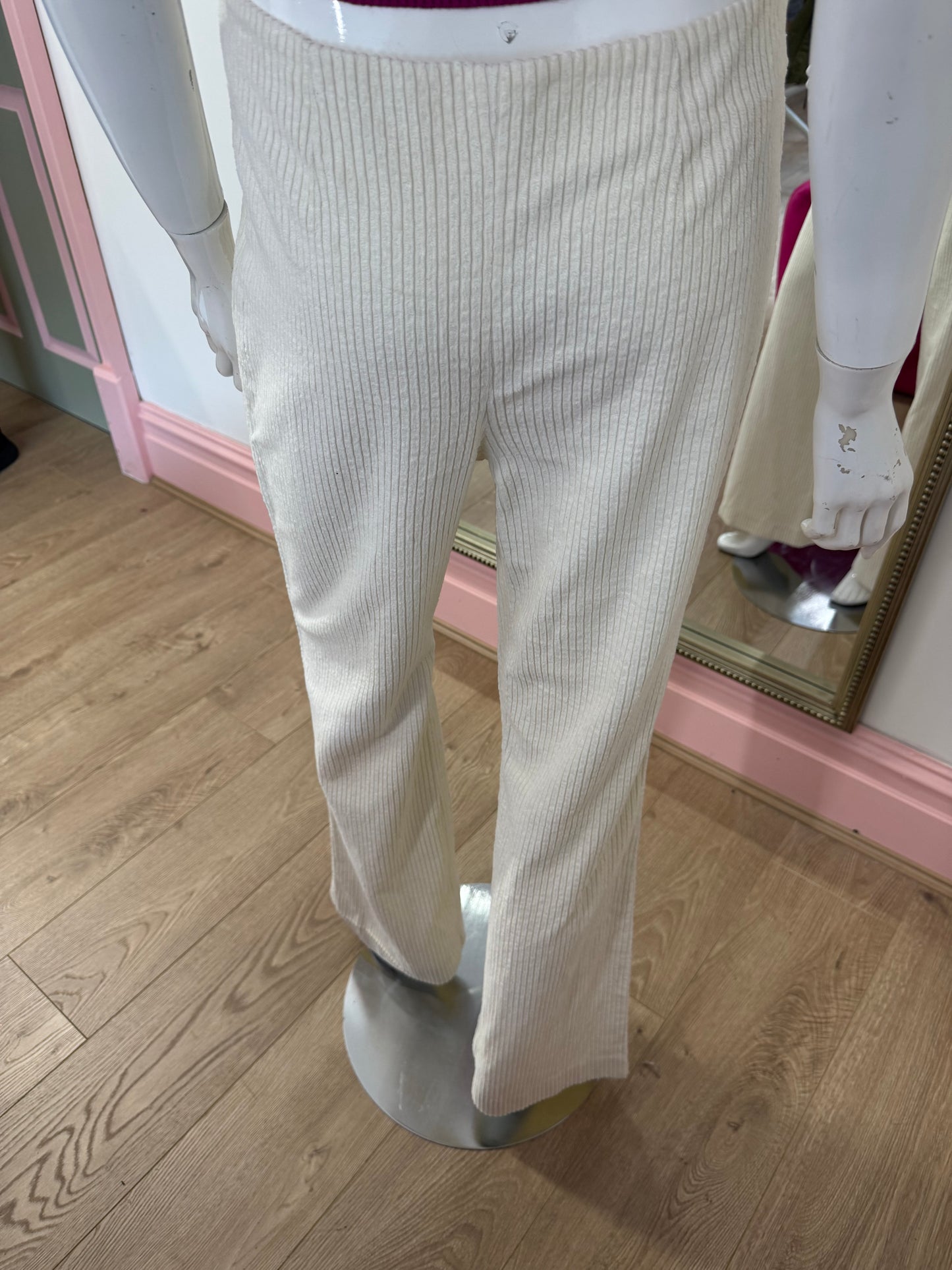 311 white cord trousers