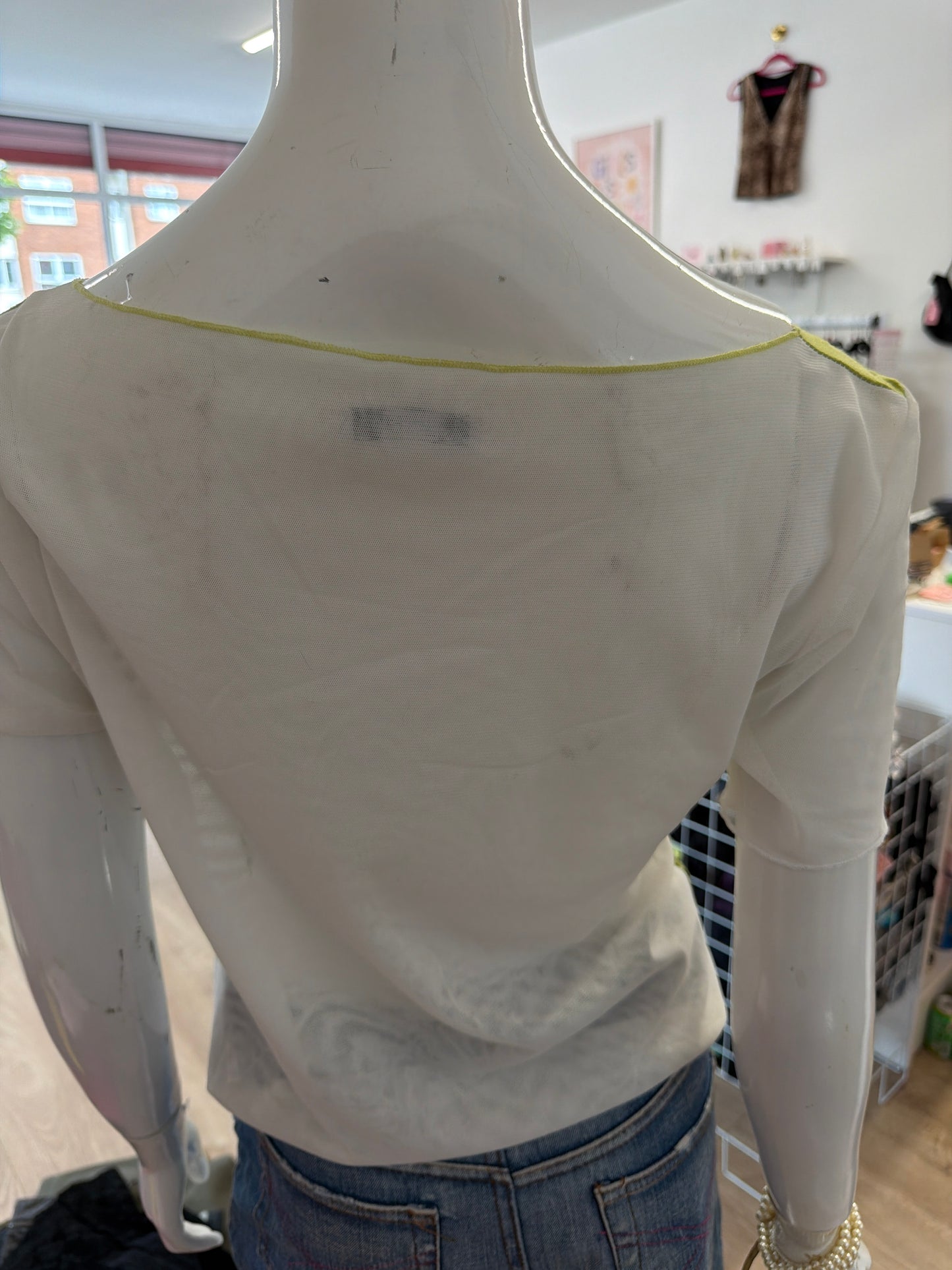 521 Green t shirt with mesh back