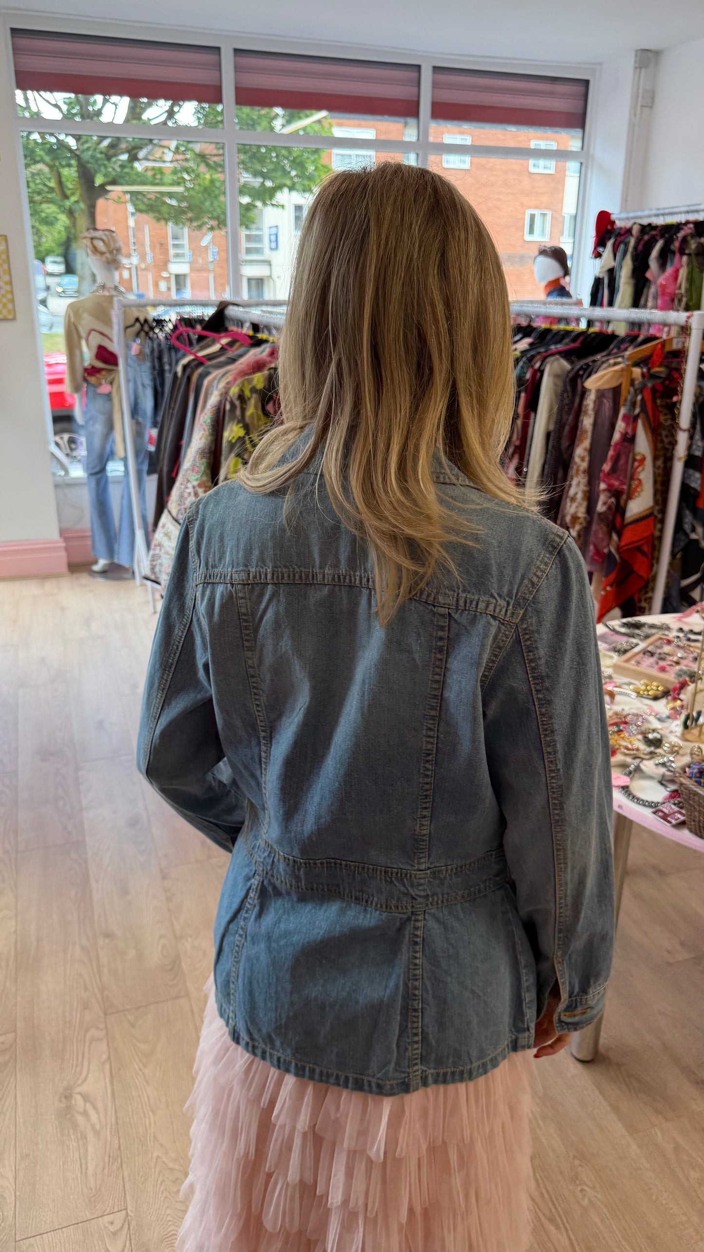 341 like blue denim jacket
