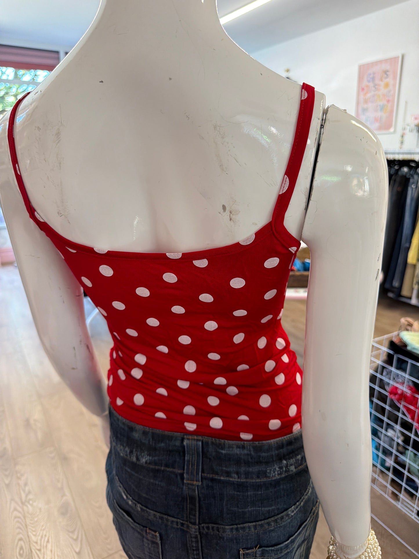 555 Polka dot cami top