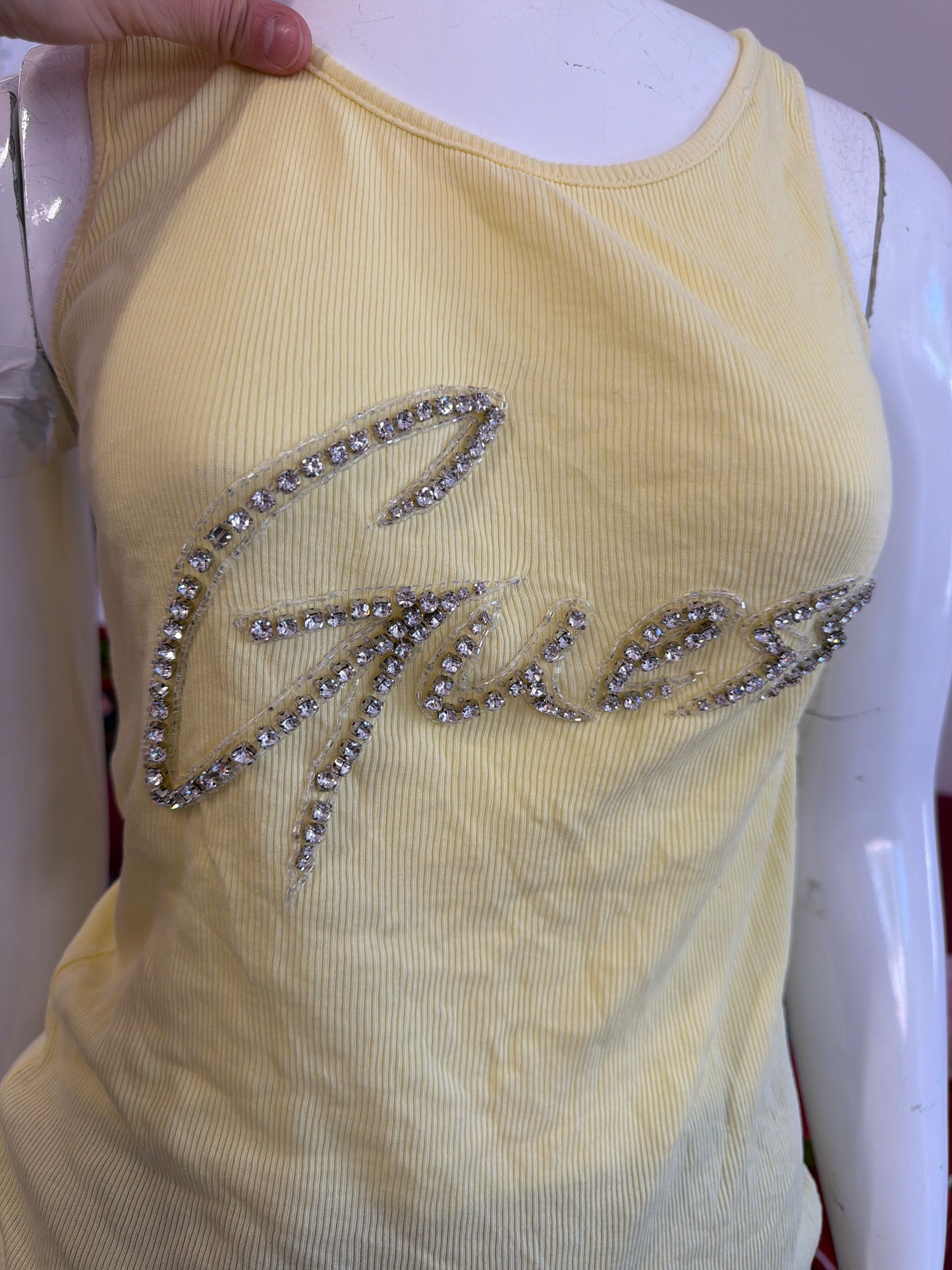 628 Guess diamanté top Size Small