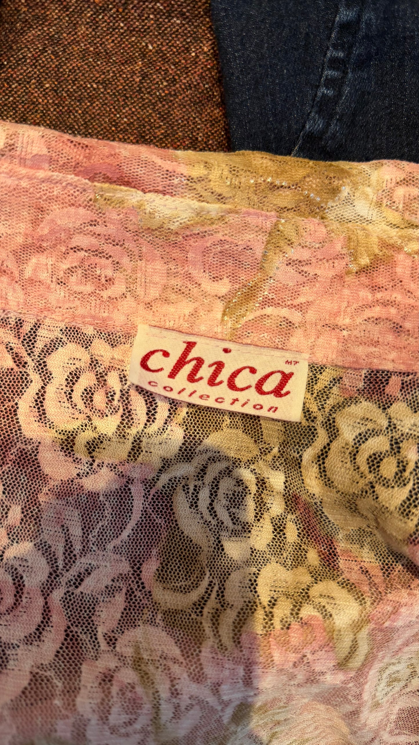 20 Pink lace blouse