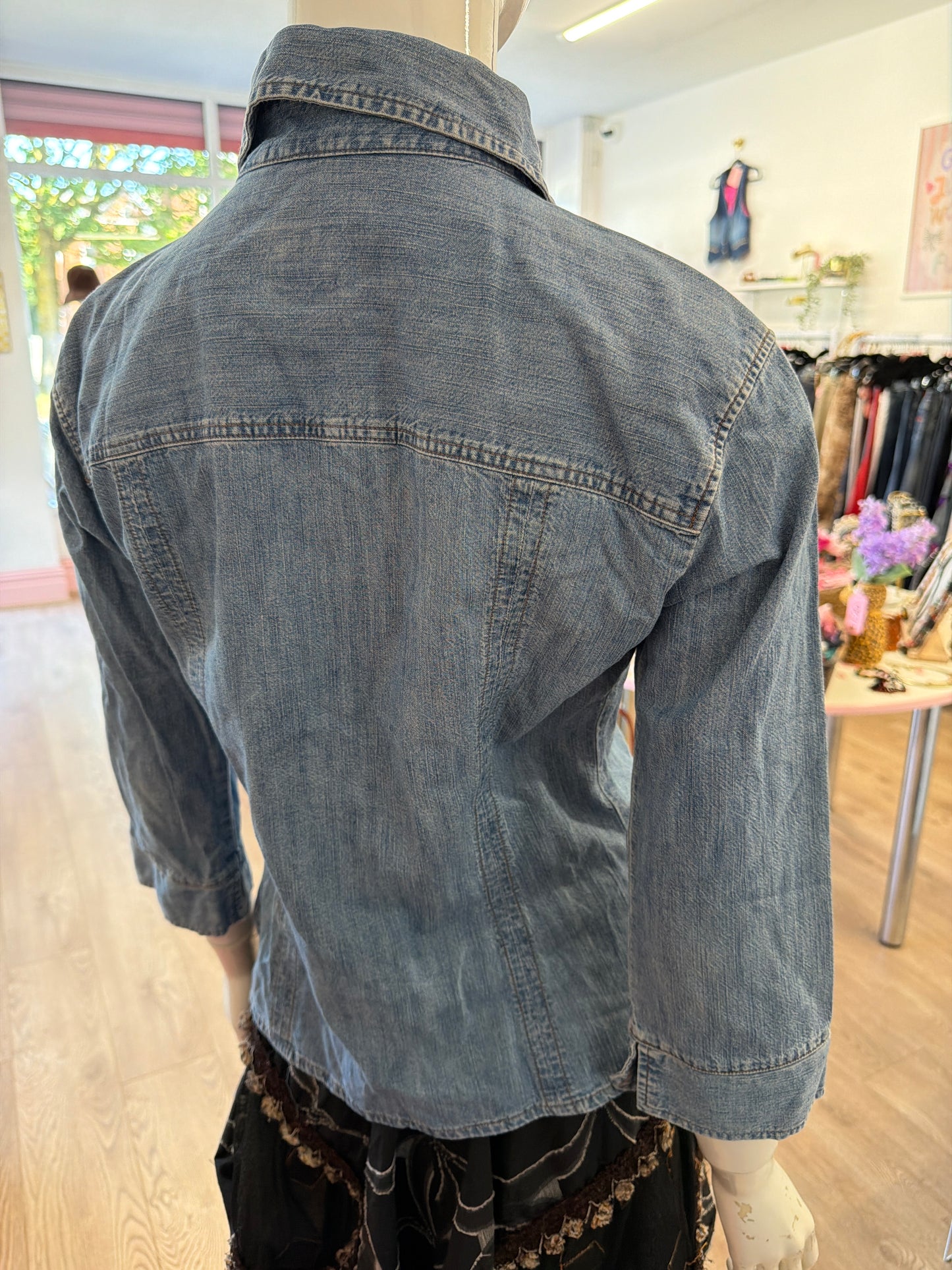 437 Denim shirt button up