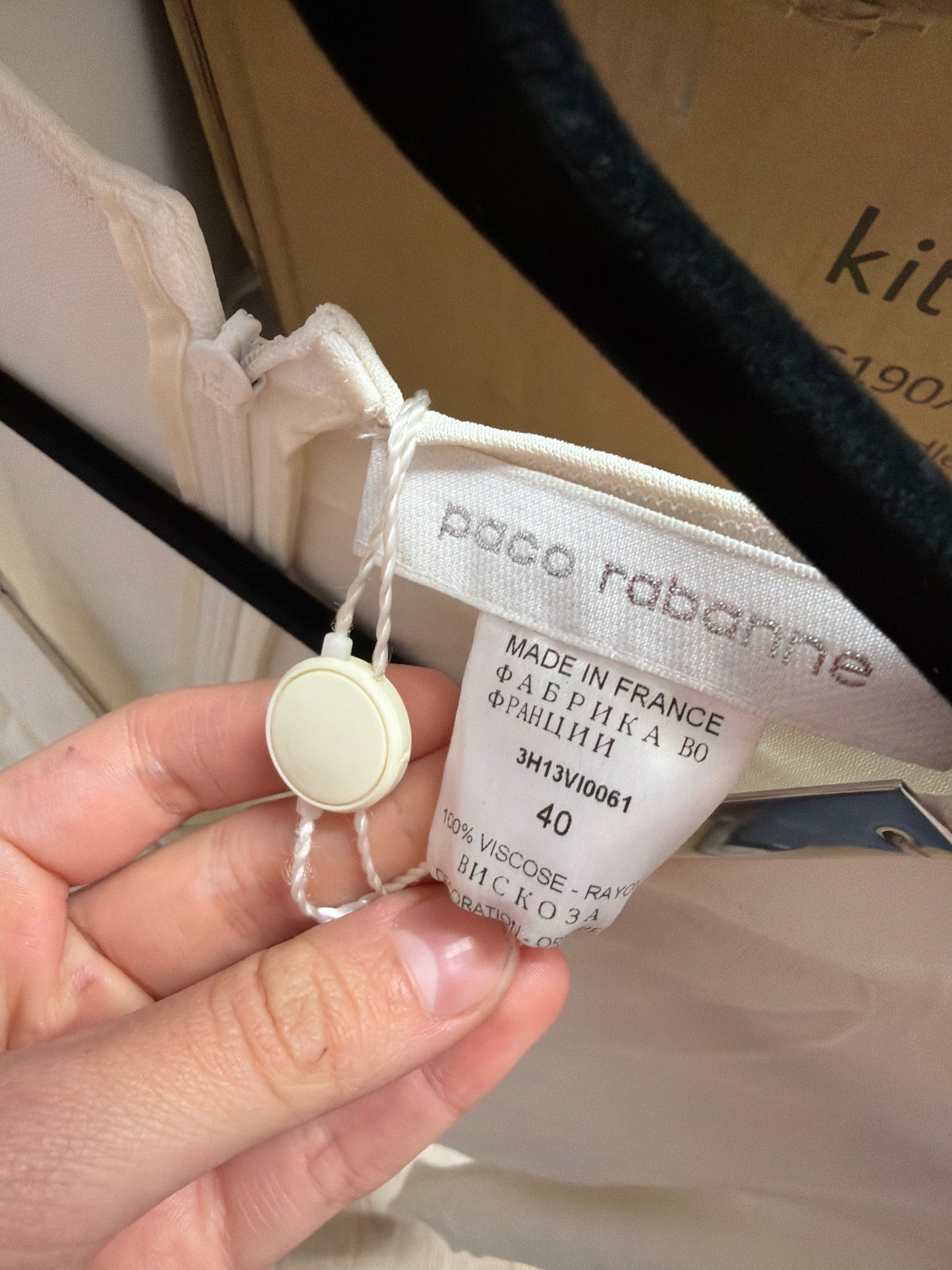 213 Paco Rabanne white dress