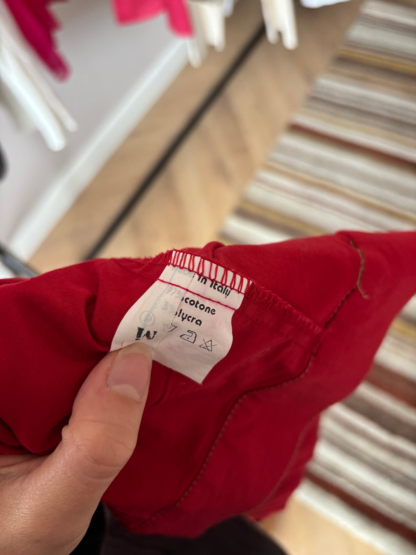 Cropped red jacket