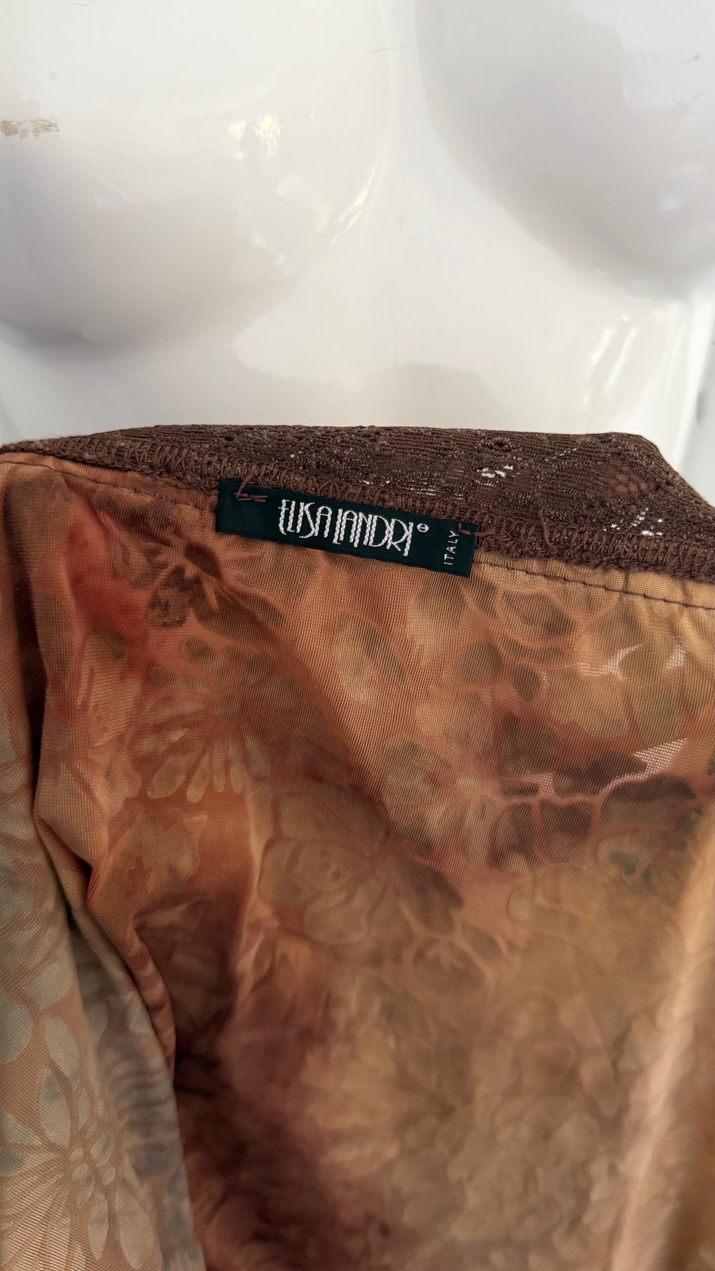37 Brown velvet top