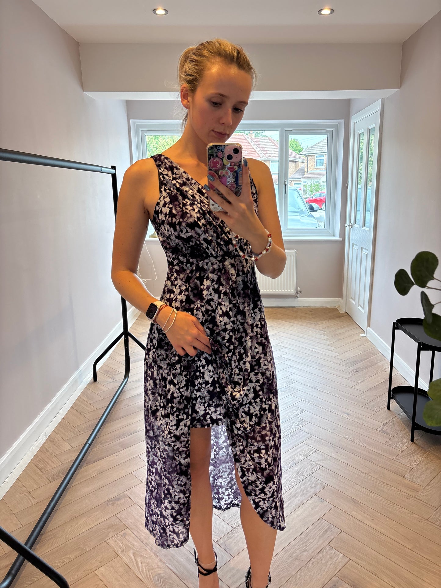 Vera wang purple floral dress