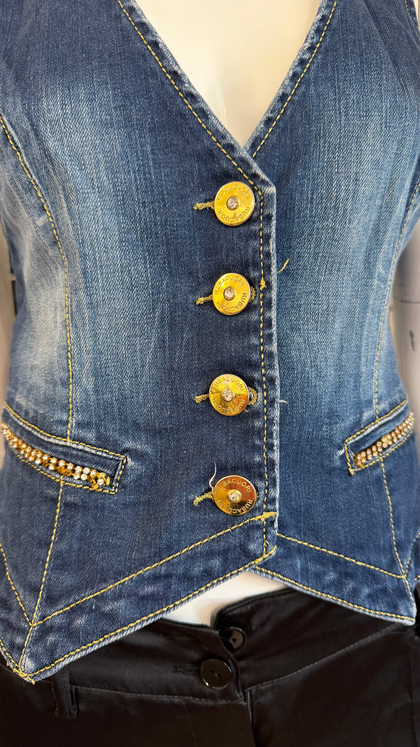 378 Denim waistcoat