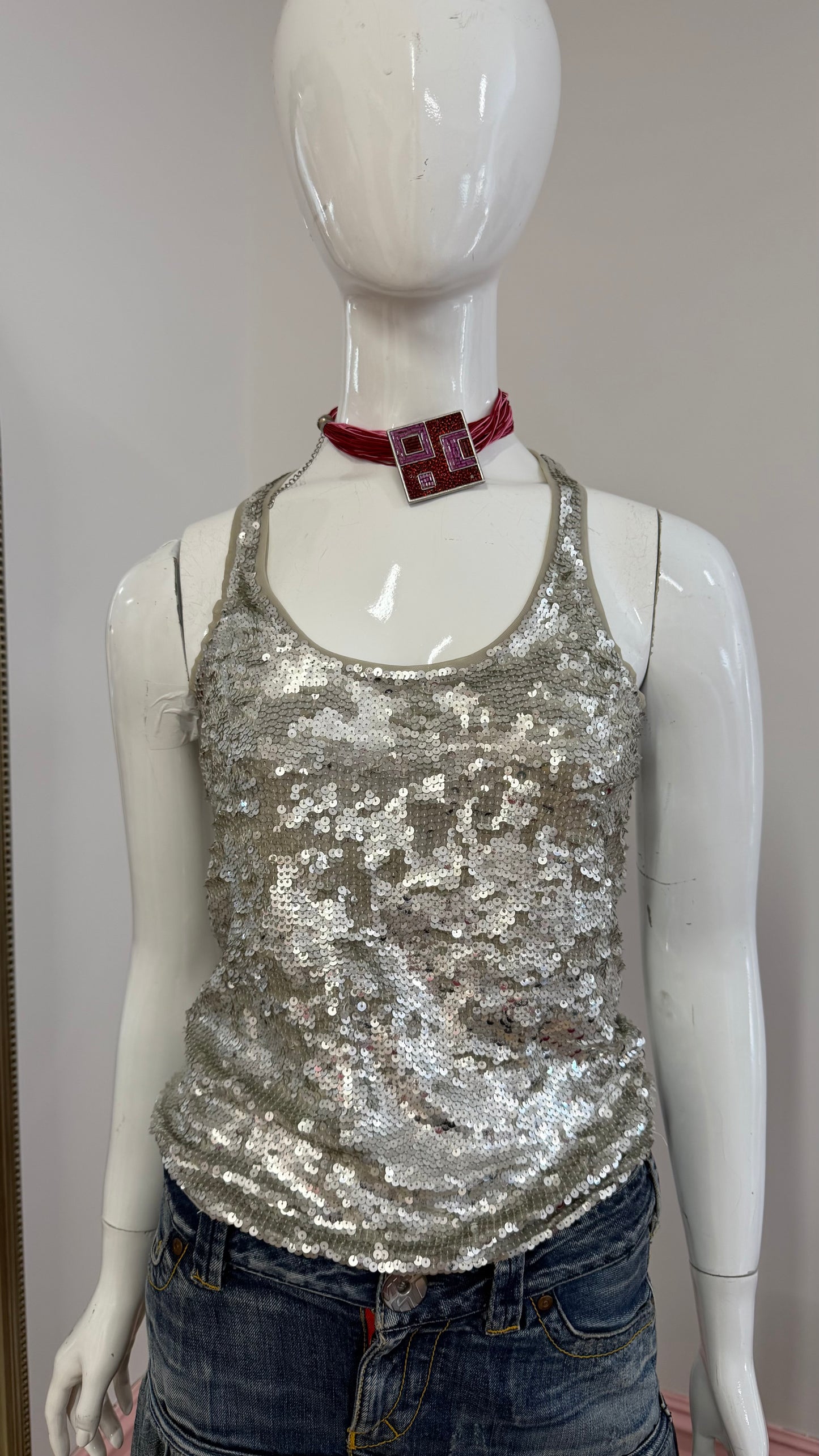 71 Sequin pinko top