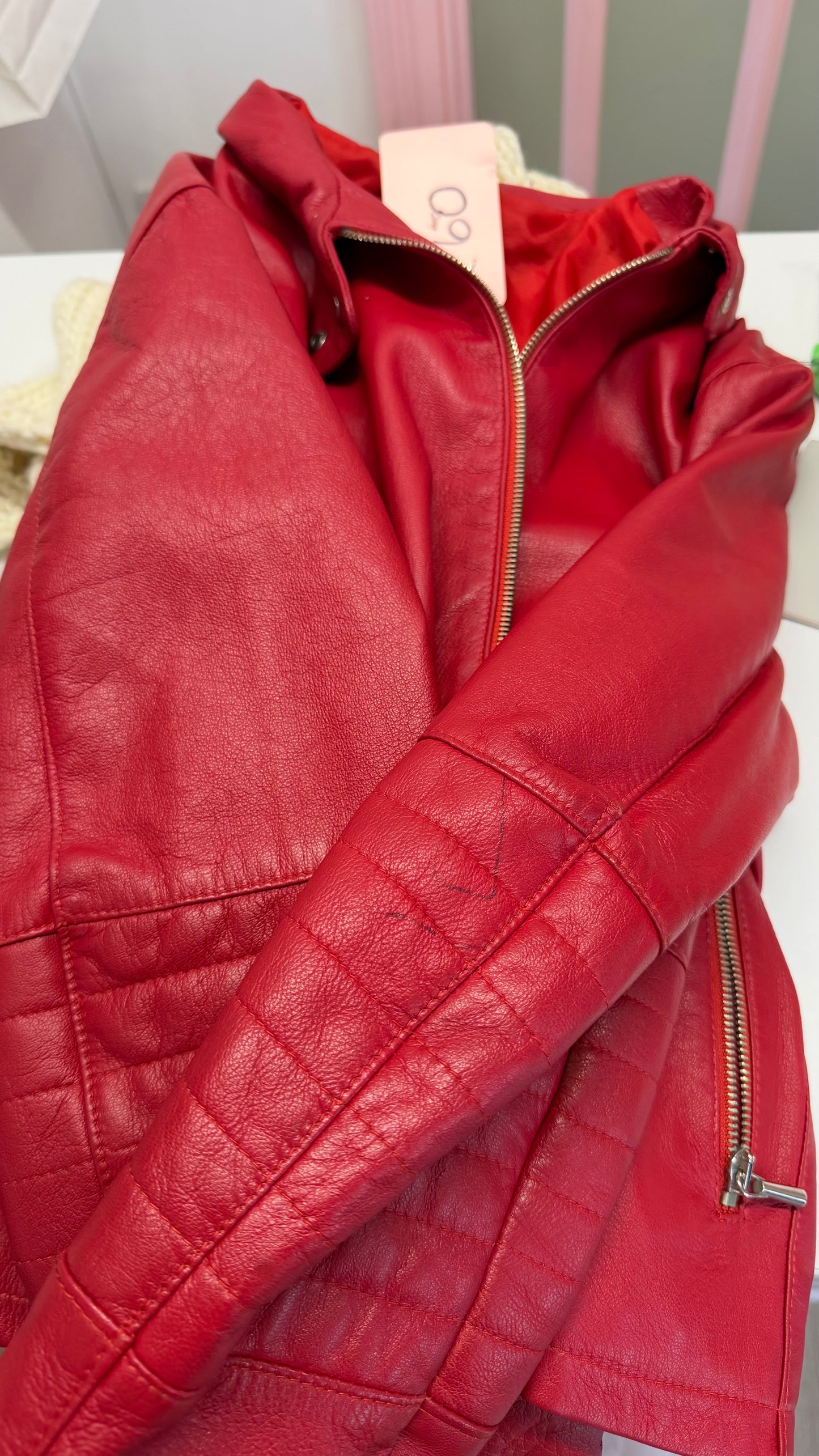 331 Red leather jacket