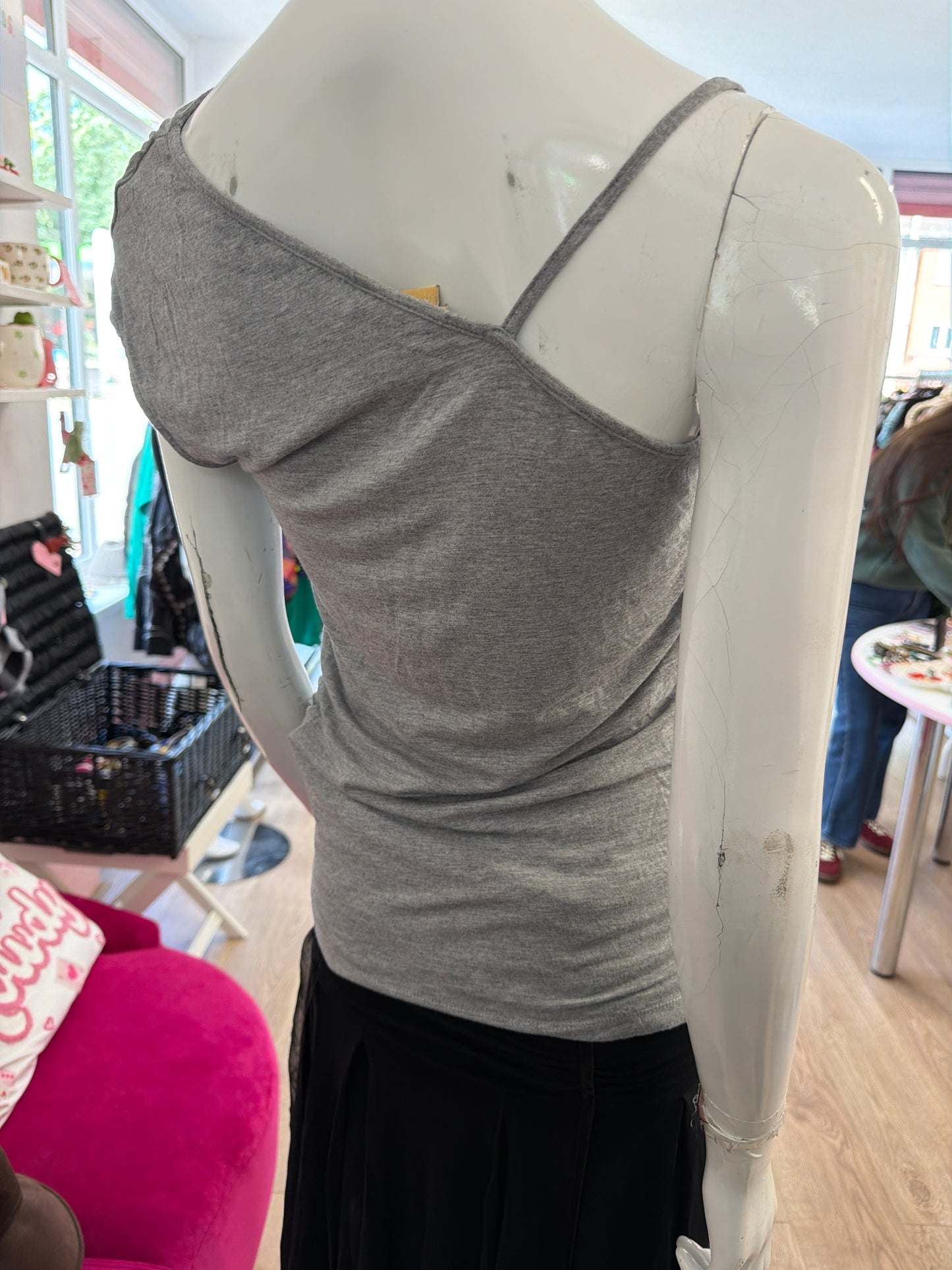 399 Miss sixty grey top