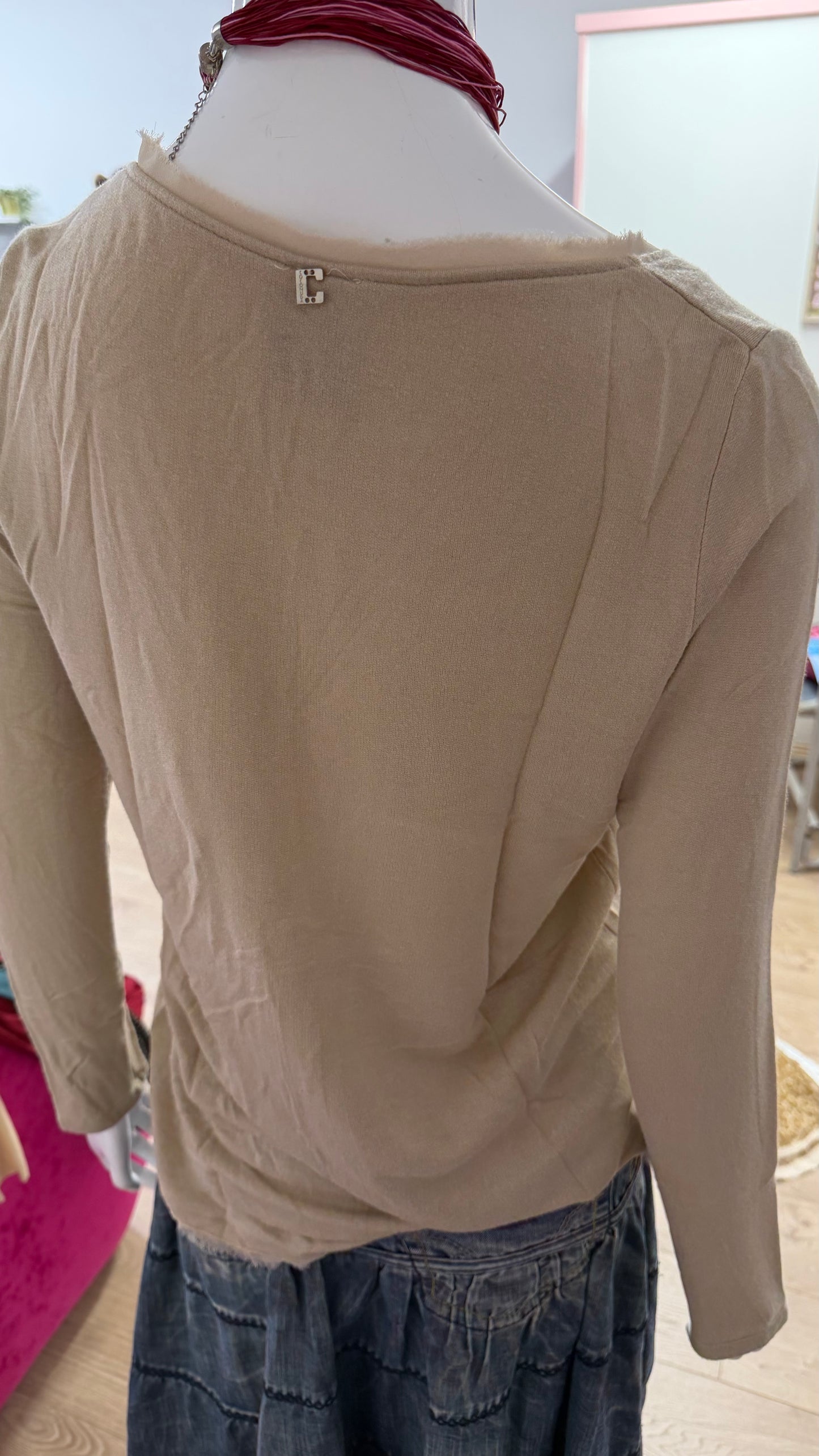 100 beige top