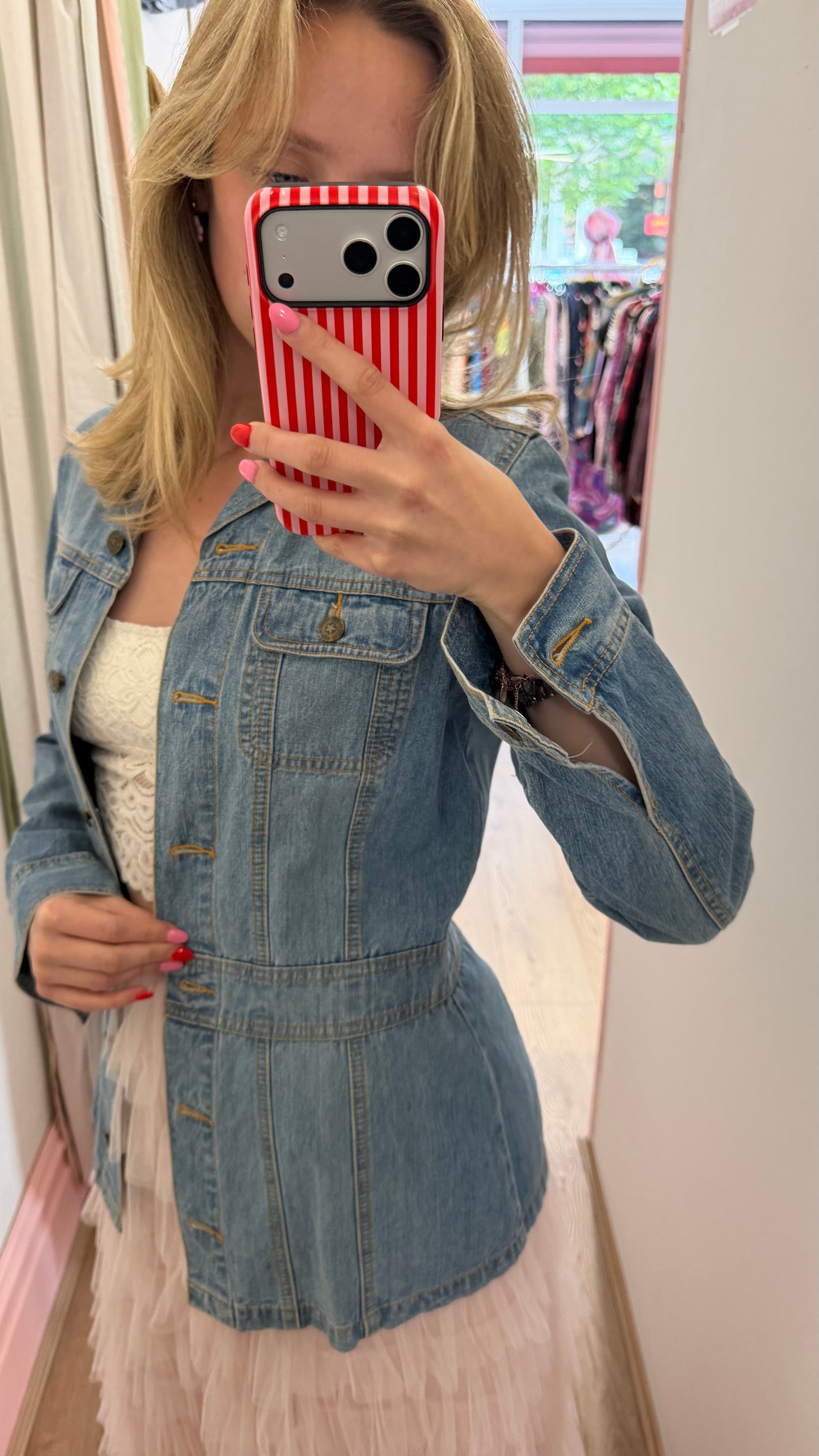 341 like blue denim jacket