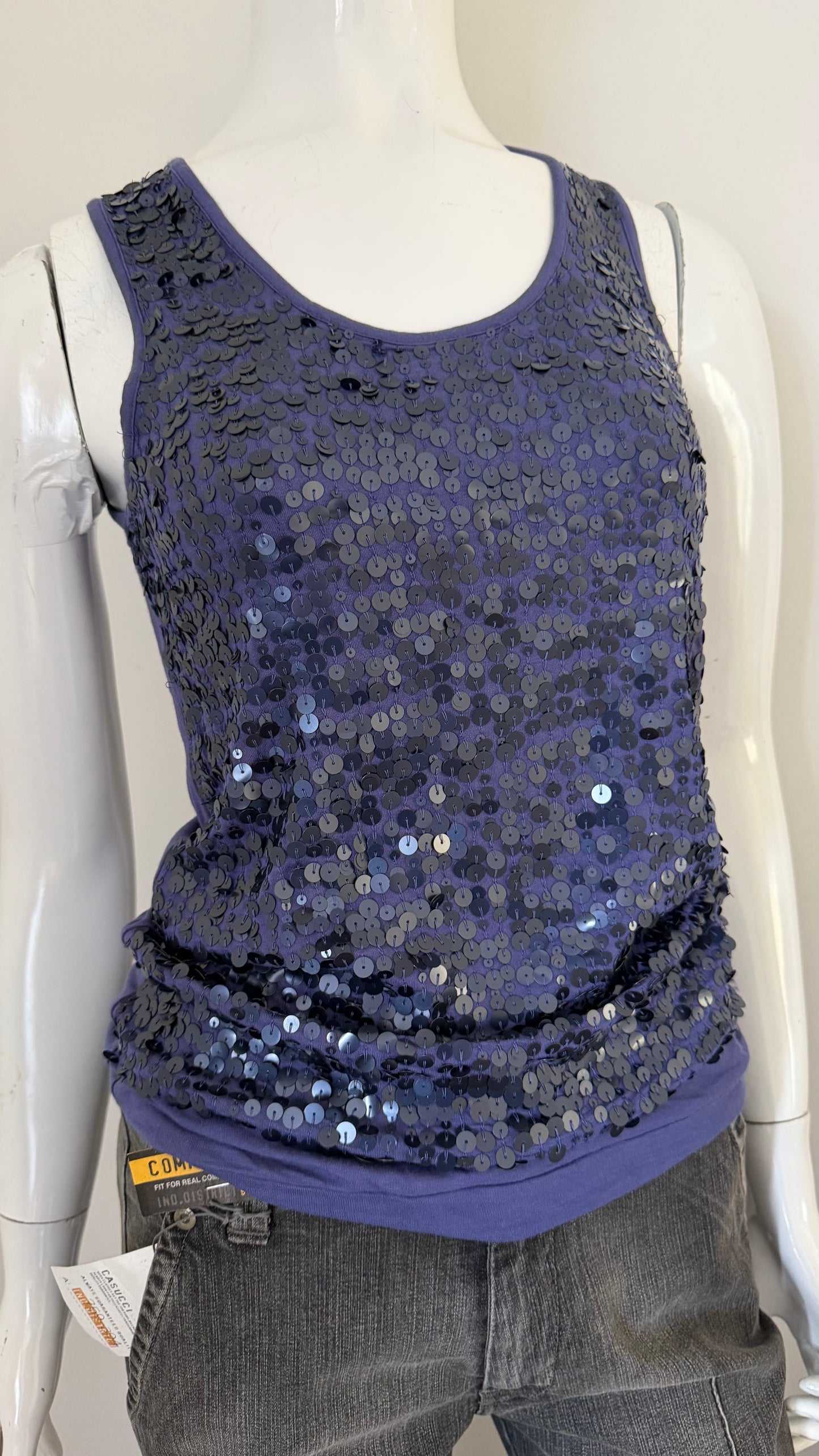 32 Purple sequin cami top
