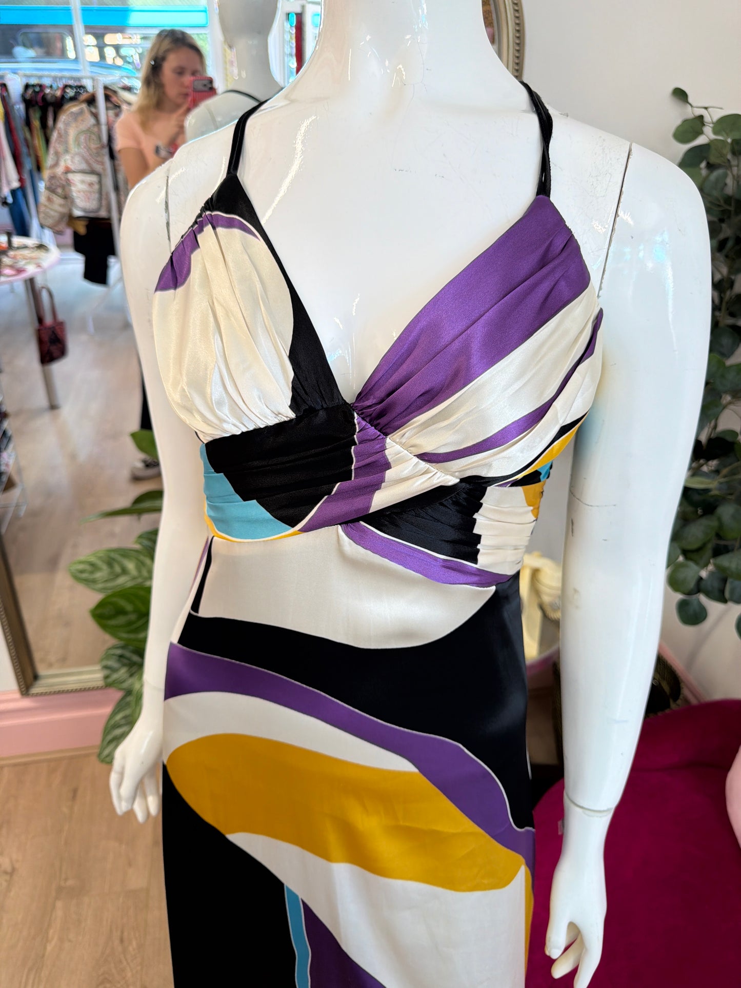 452 Satin summer dress
