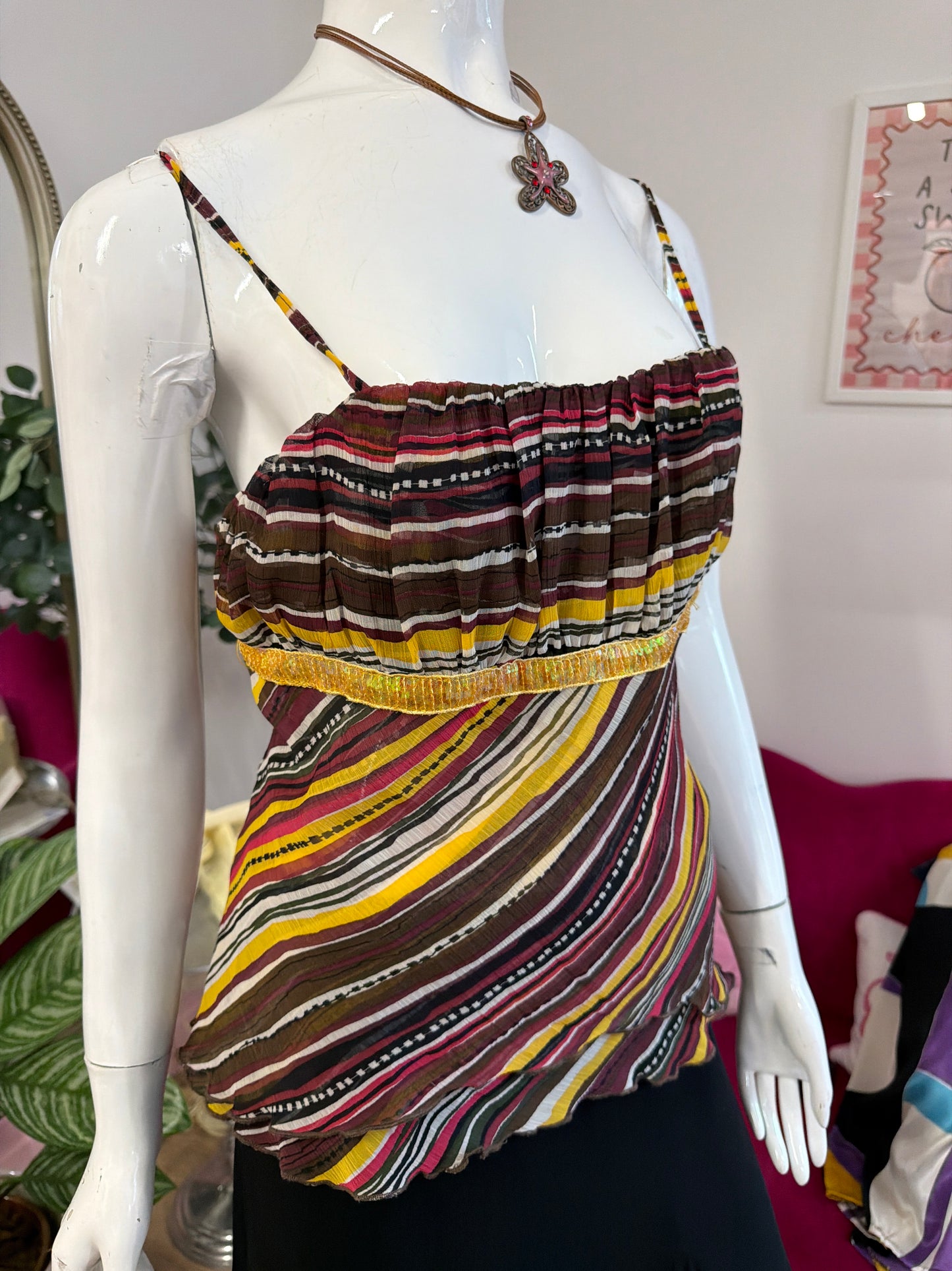 463 Colourful cami top