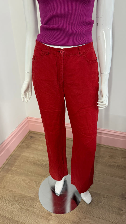 194 Max & Co red trousers