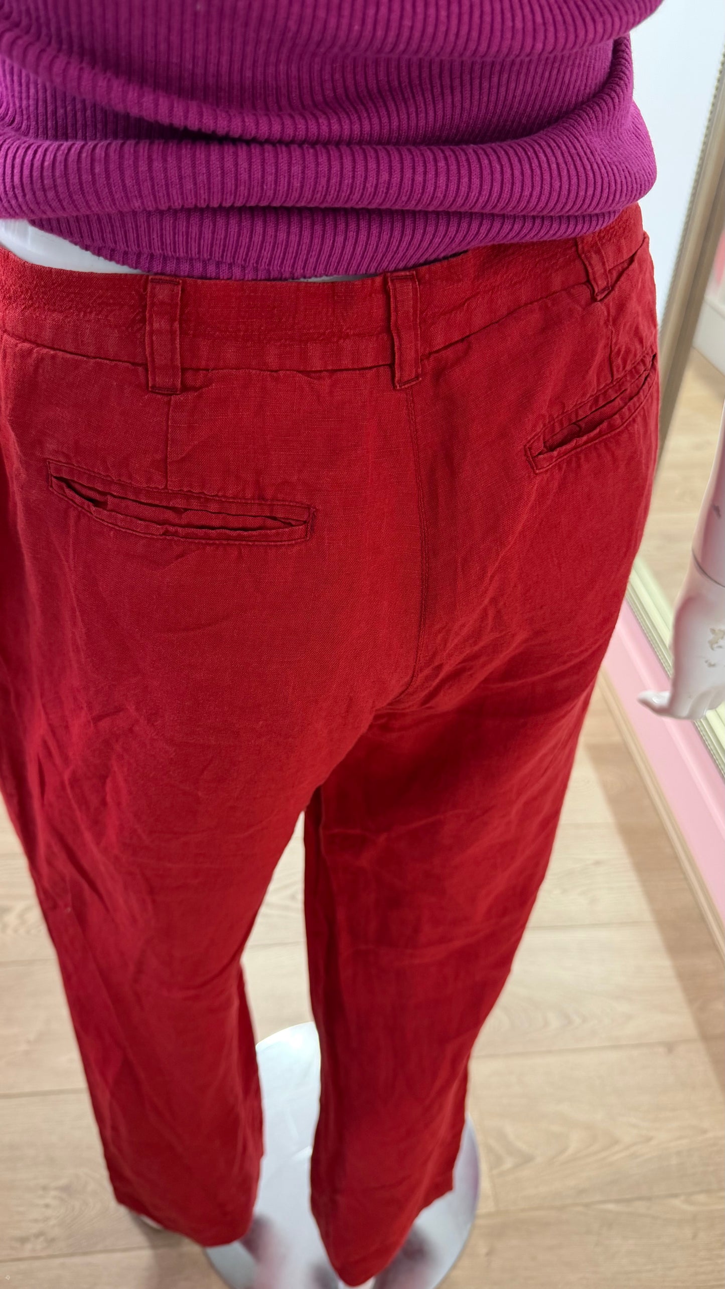 194 Max & Co red trousers