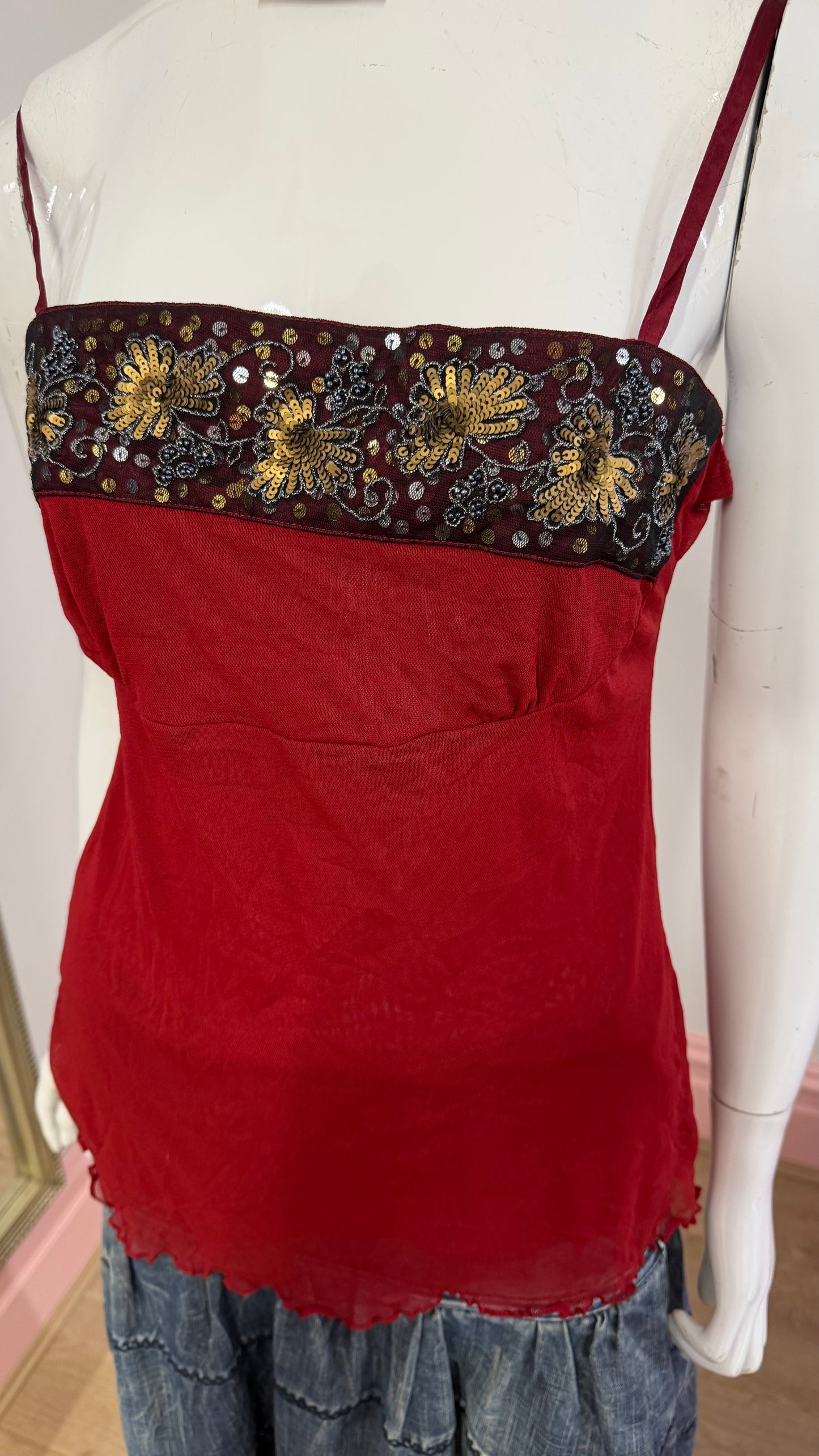 53 Red cami top