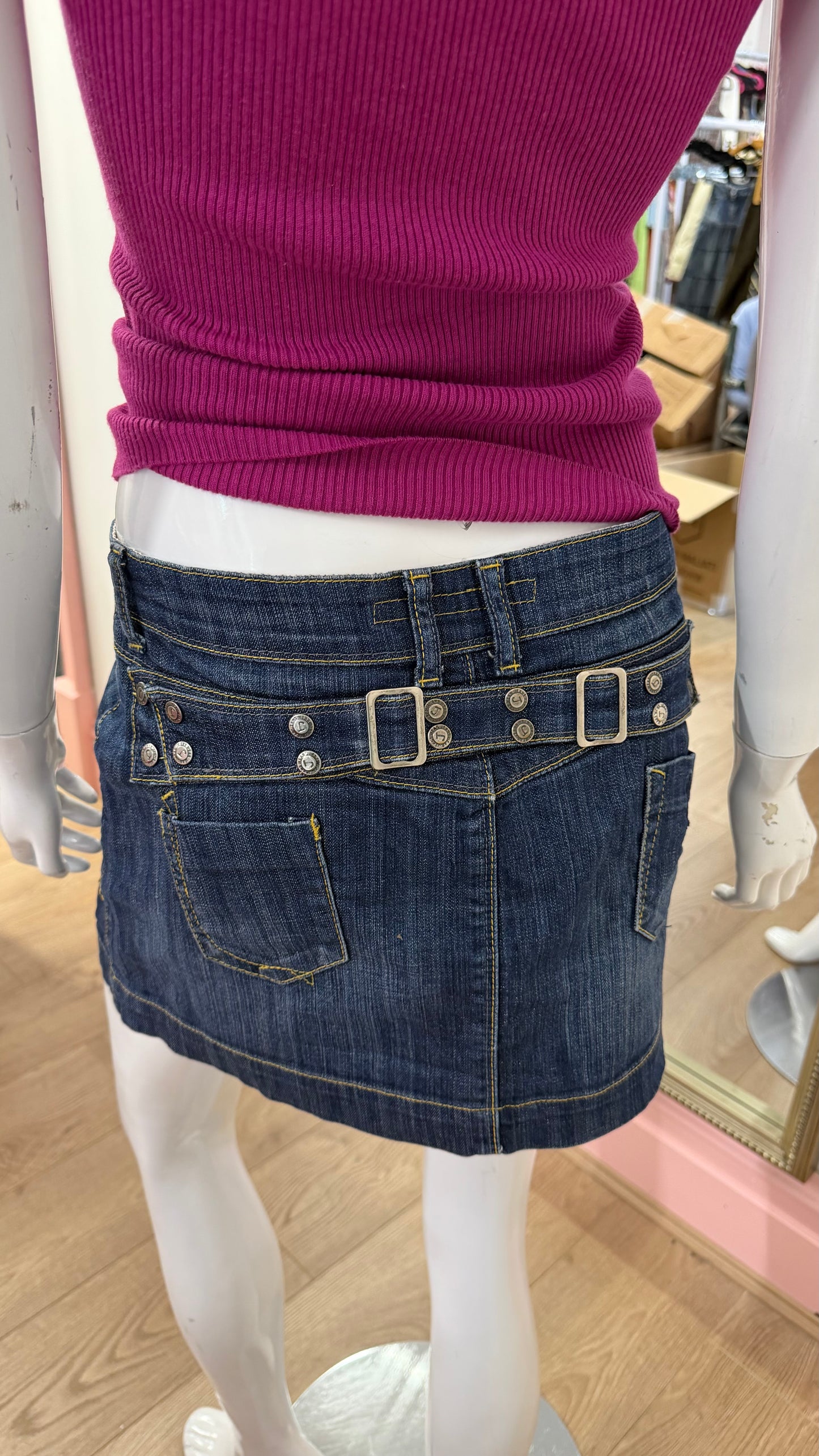 191 denim mini skirt