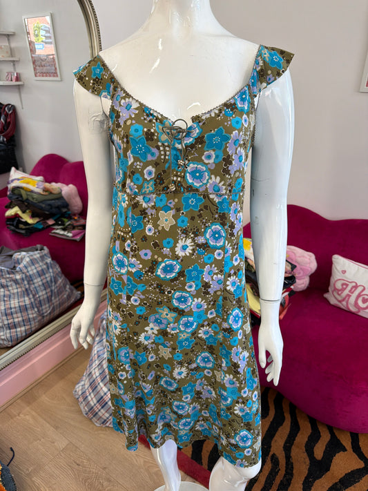 633 Liujo Floral dress Size Medium