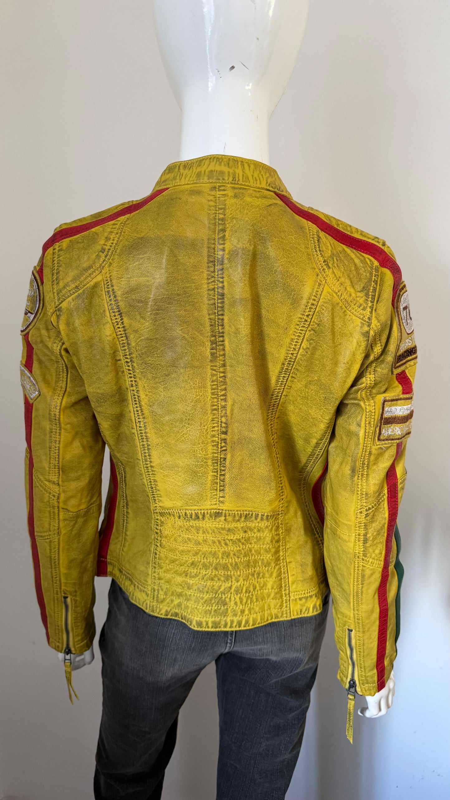 39 Yellow leather jacket