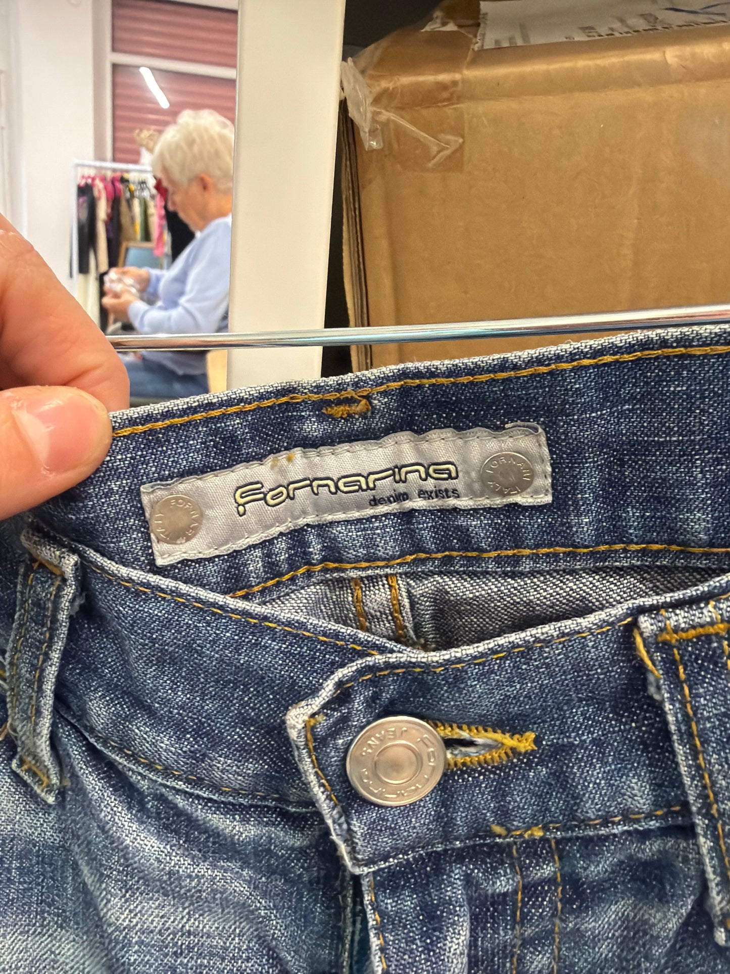 160 flared denim jeans