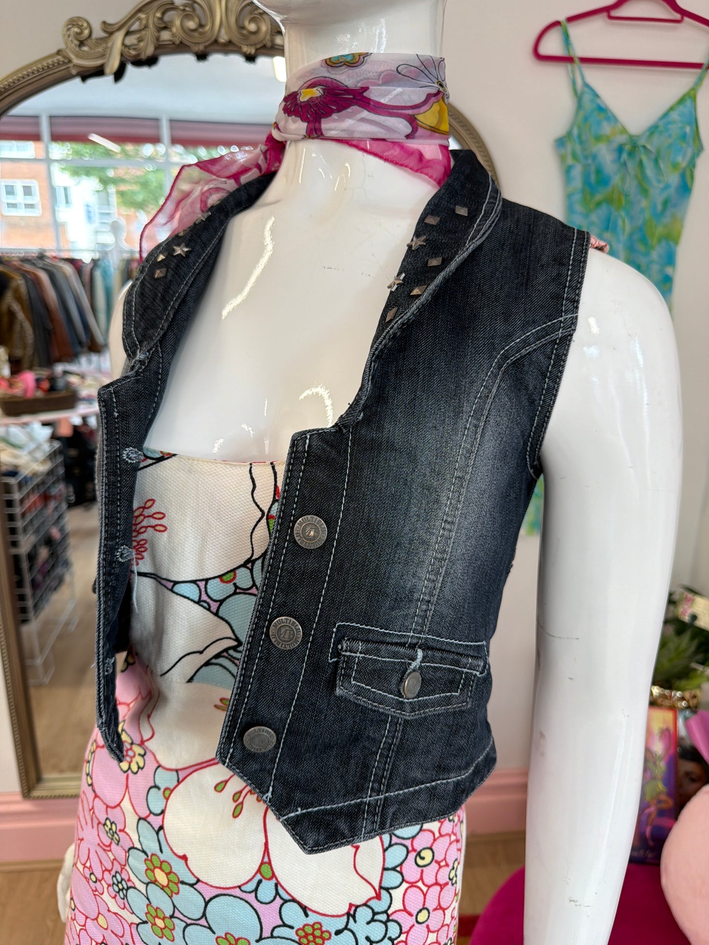 640 denim waistcoat Size XS