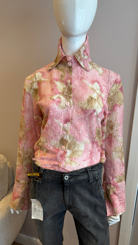 20 Pink lace blouse