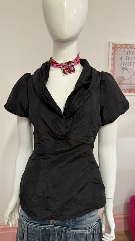 143 Black poof shirt