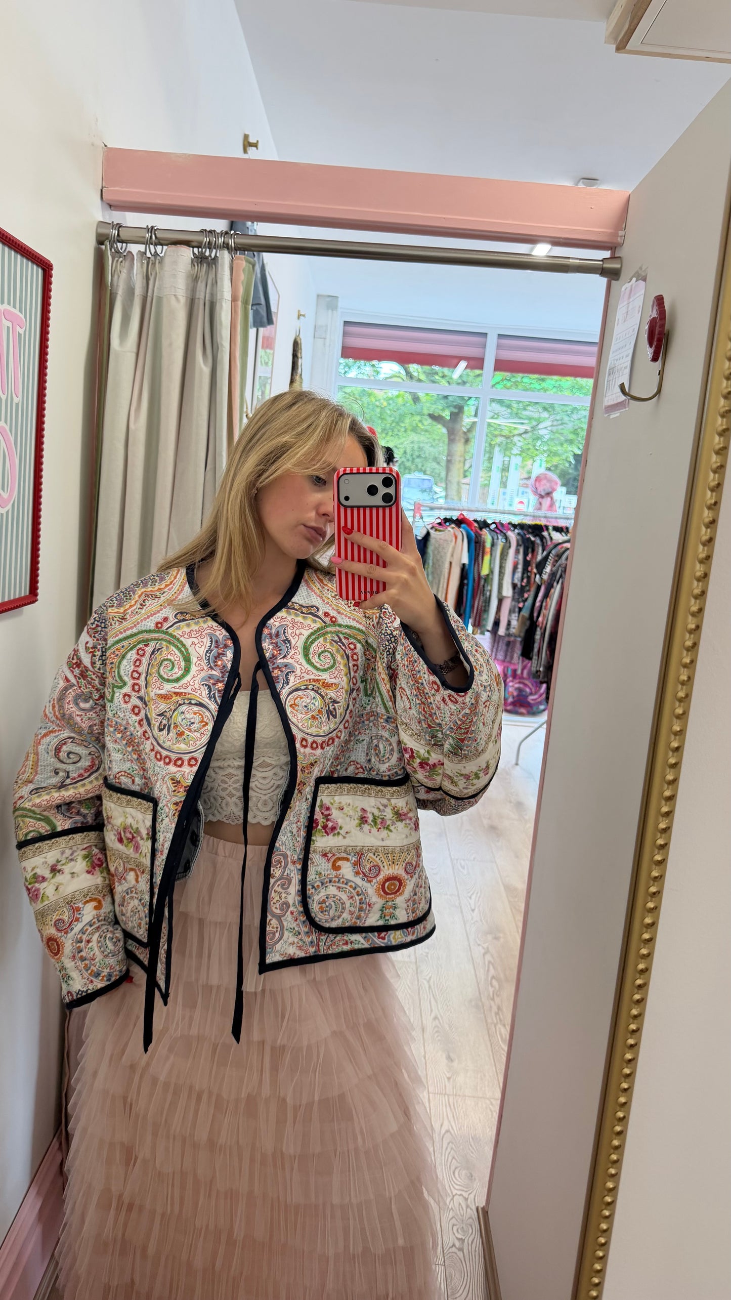 330 Novare by Kerri reworked patchwork jacket