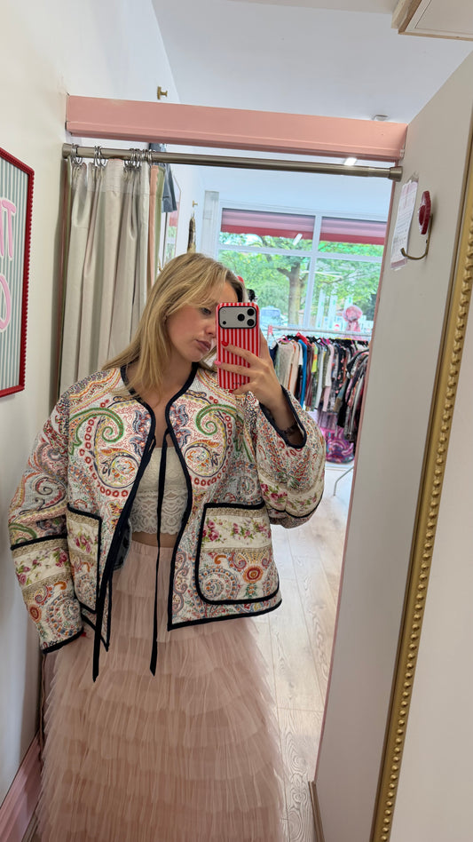 330 Novare by Kerri reworked patchwork jacket