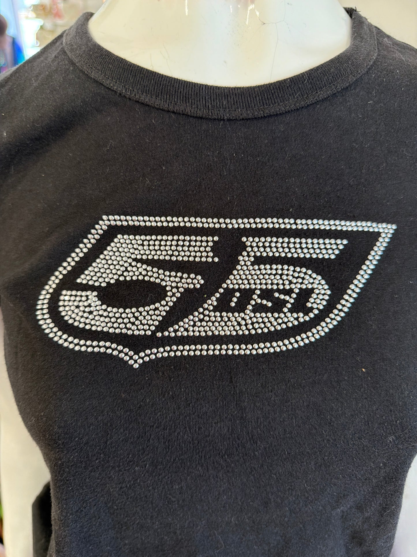 368 55DSL rhinestoned t shirt