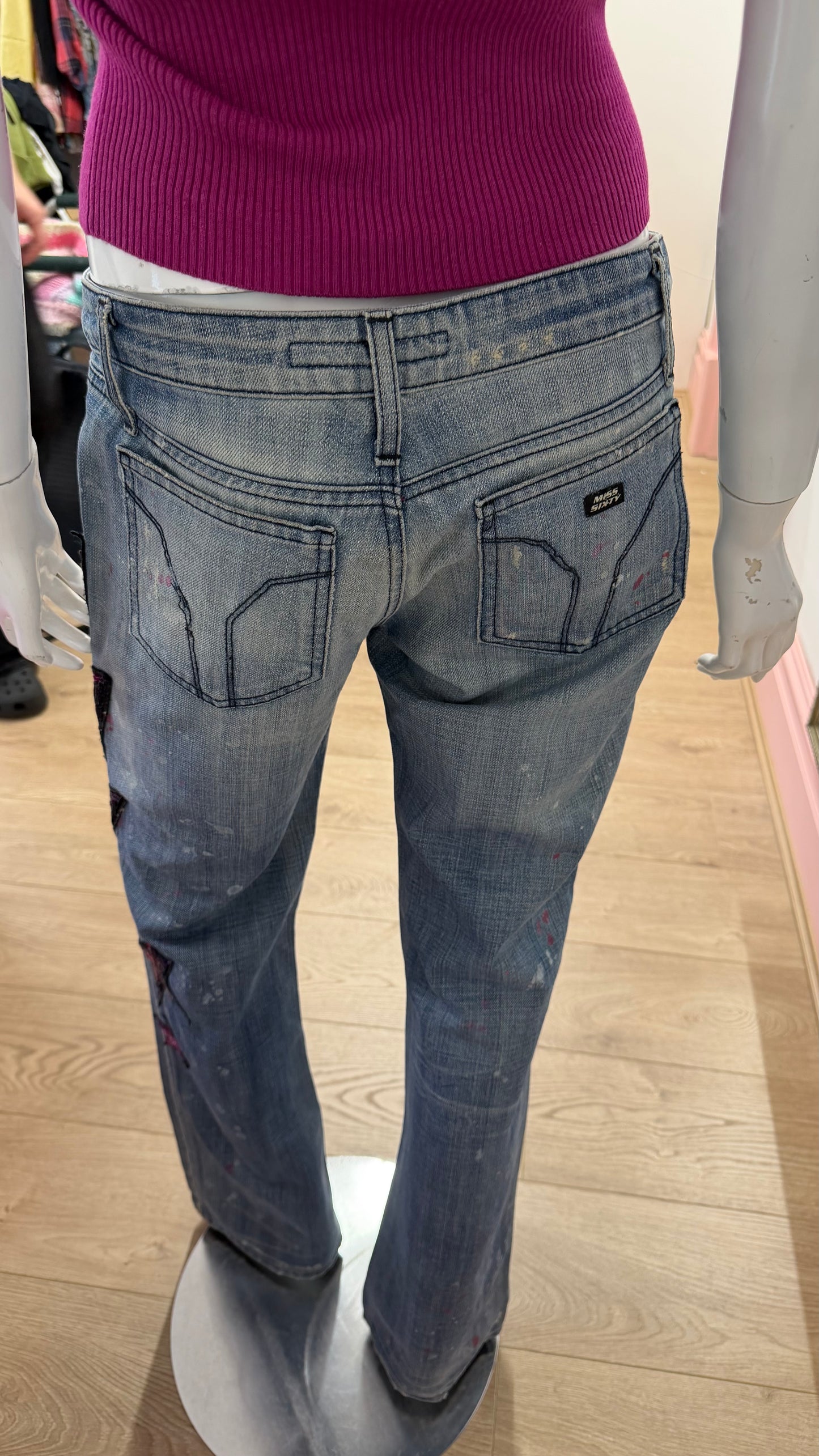 162 Miss Sixty lightening bolt jeans