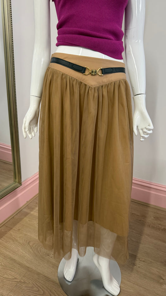 174 Tulle beige skirt