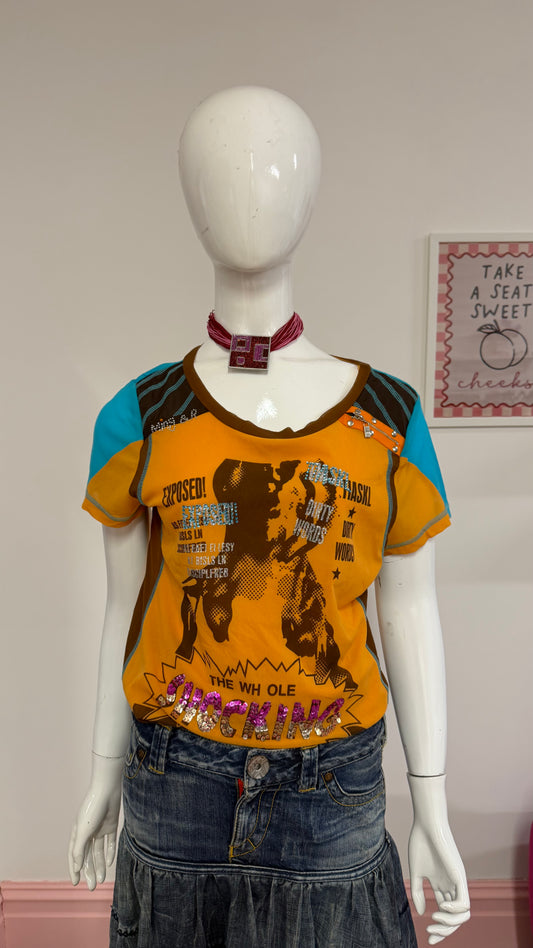 114 orange tee