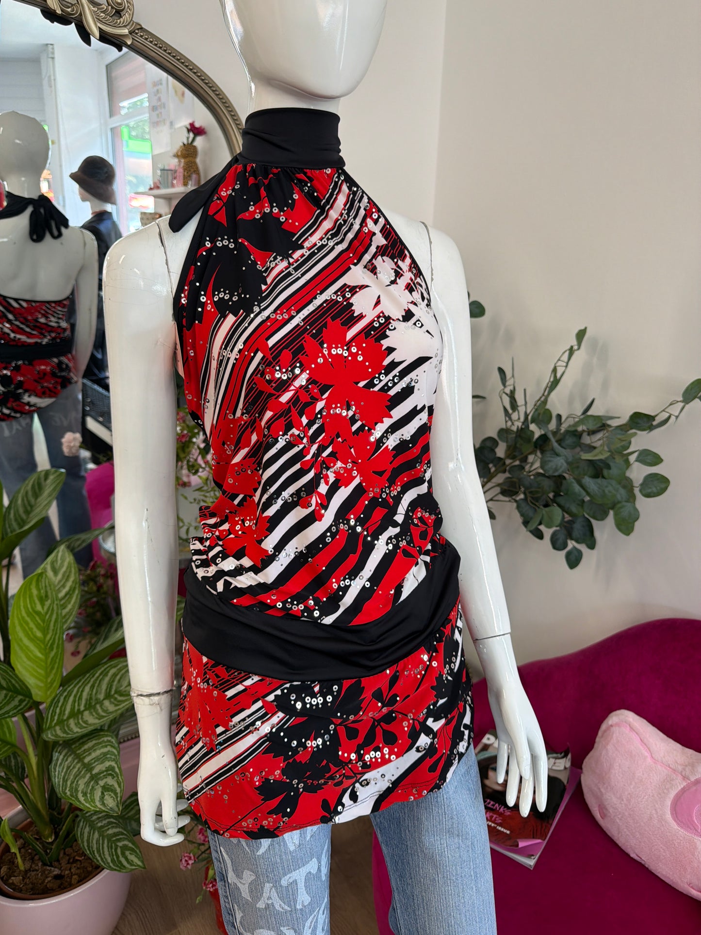 356 Red & White dress/top