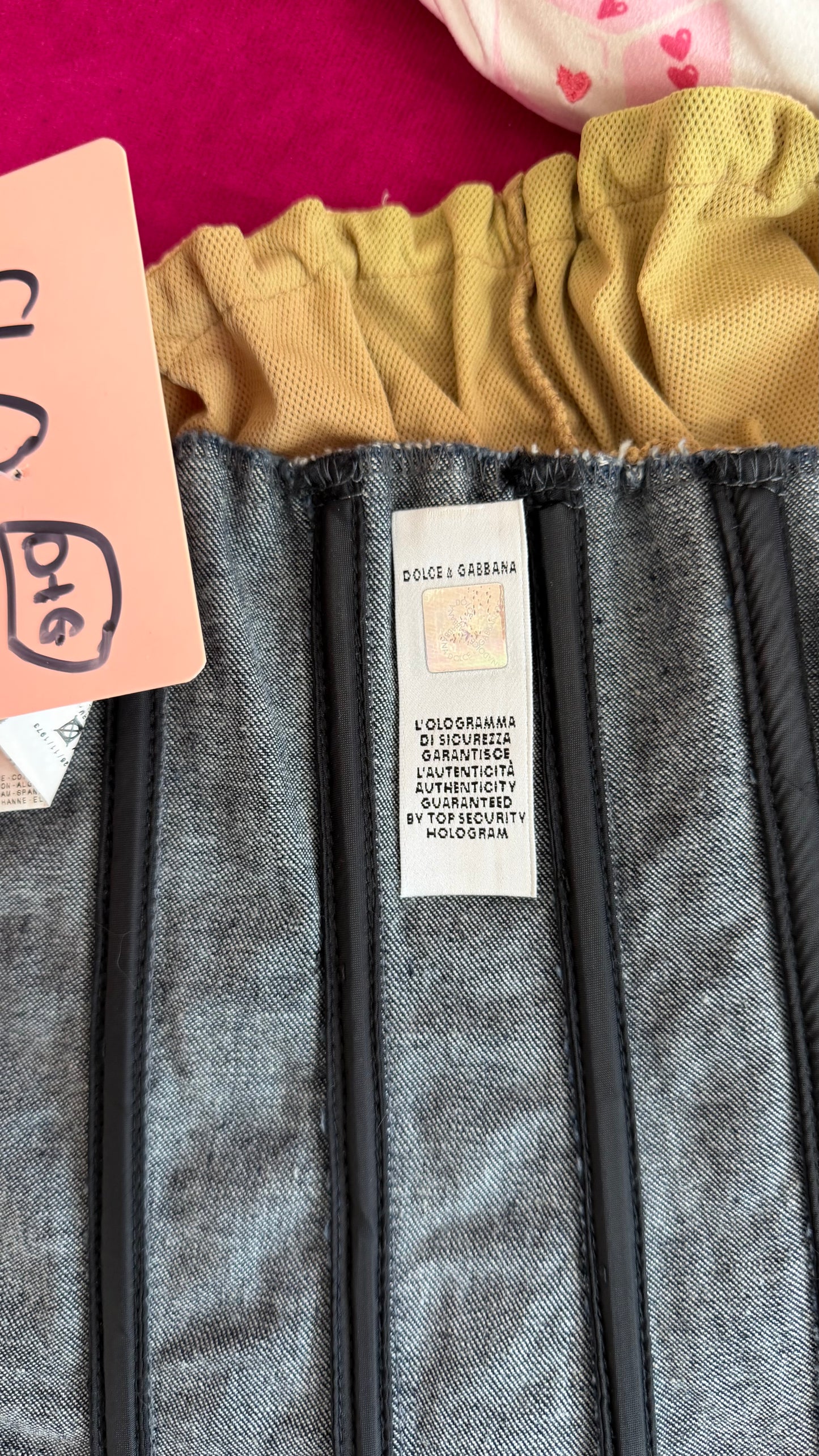 319 Dolce& Gabbana Denim corset top