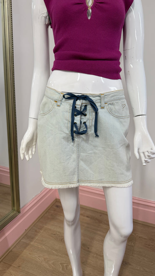 176 Kocca light blue denim skirt
