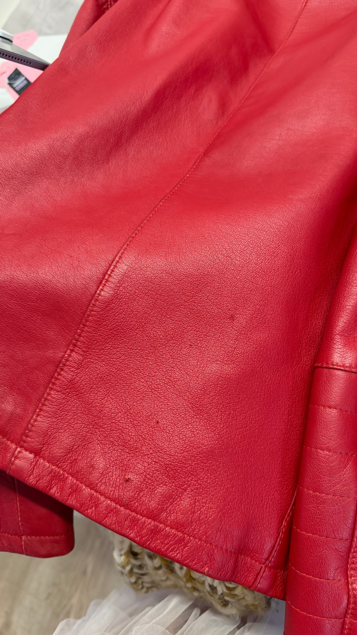331 Red leather jacket