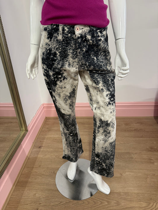 303 Grey patterned jeans