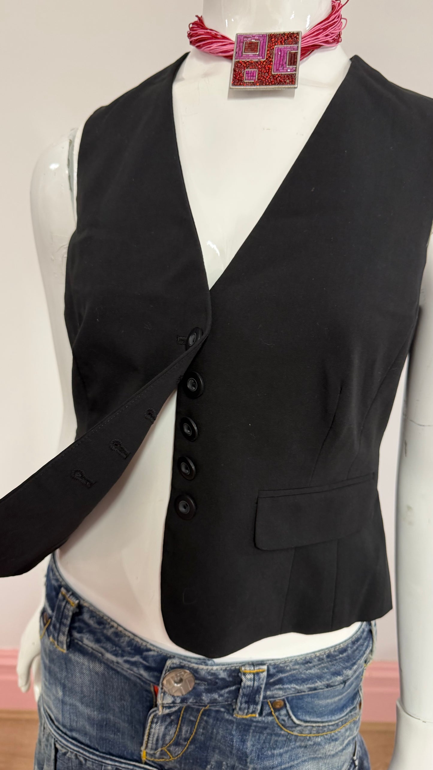 132 black waistcoat