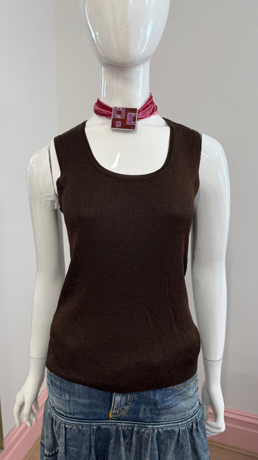 72 brown tank top