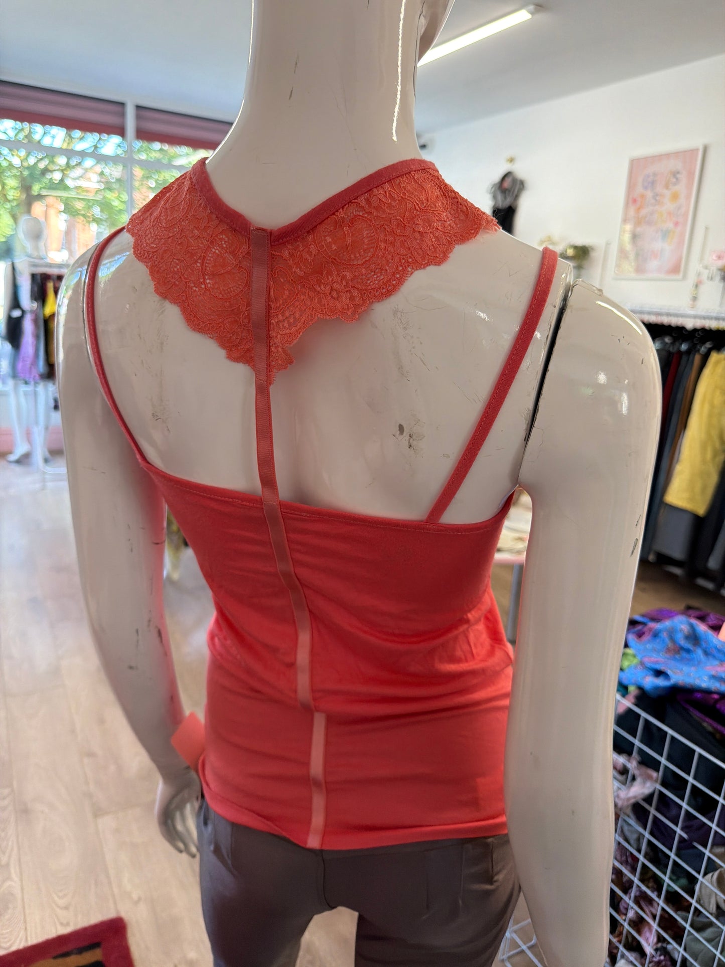 624 Morgan de Toi coral top Size Small