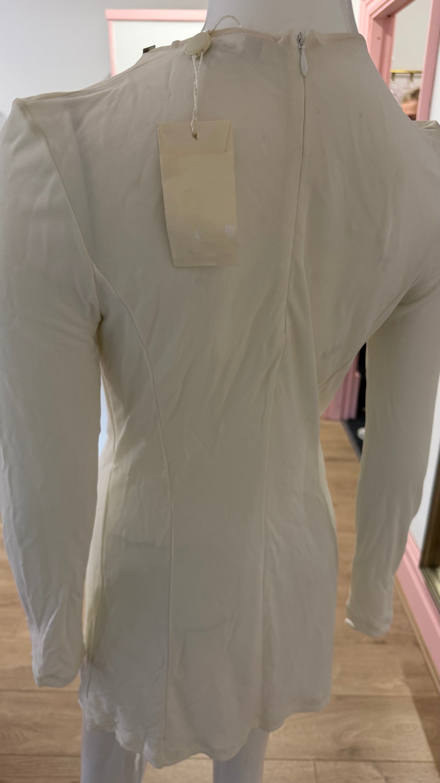 213 Paco Rabanne white dress