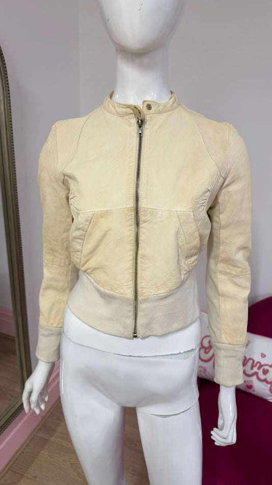 286 Beige leather jacket