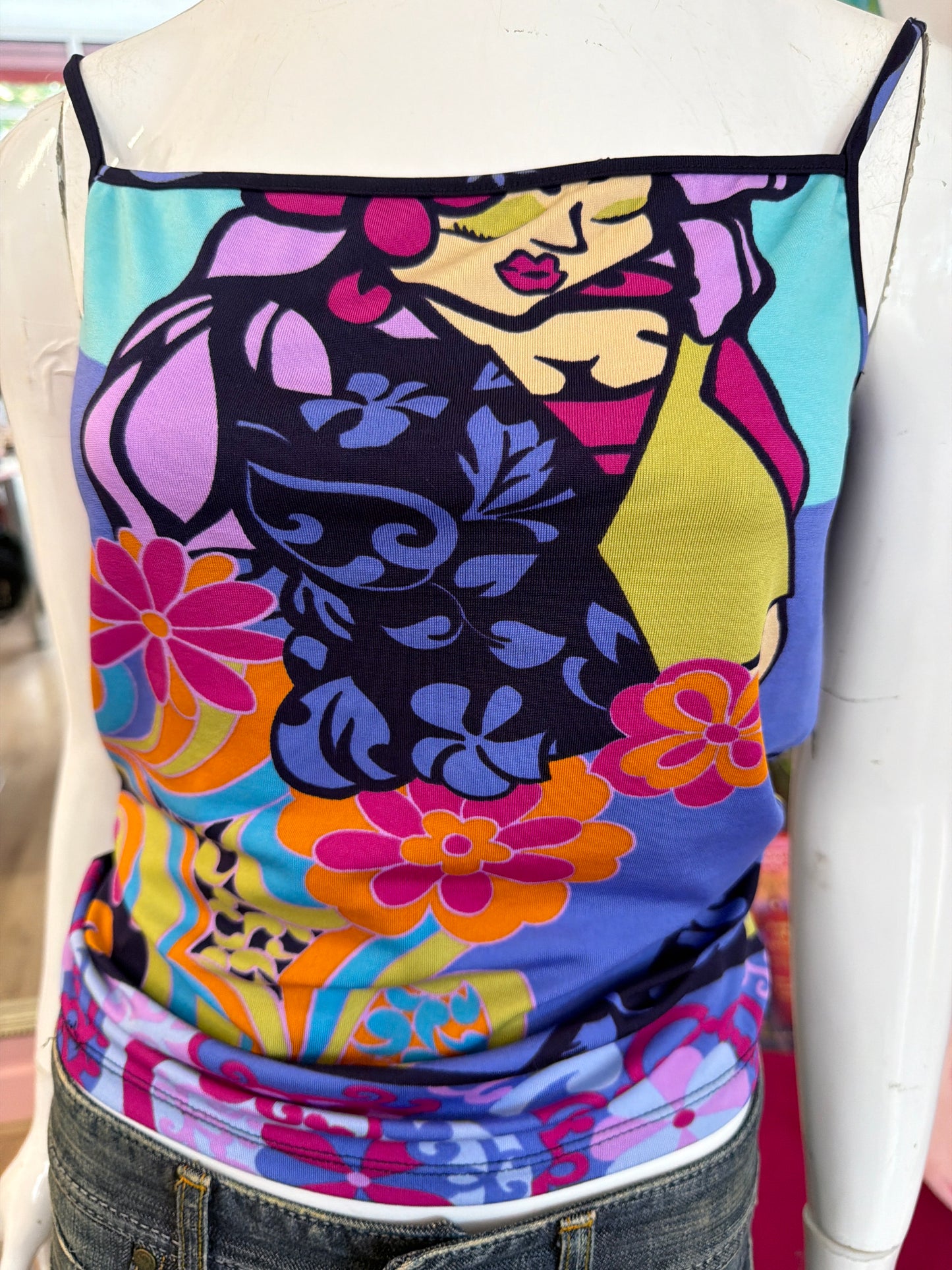 645 multicoloured cami Size S/M